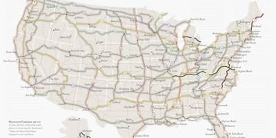 États-unis carte des pistes cyclables