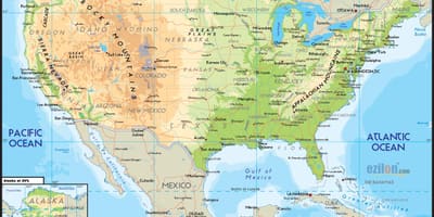 Carte des États-unis d'Amérique