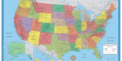 La carte des états-unis