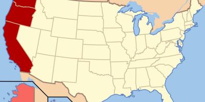 Carte du nord-ouest des états-unis