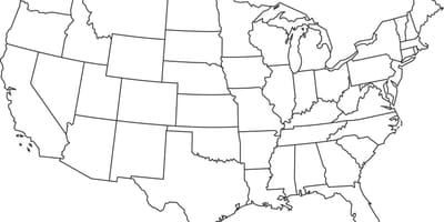 Grande carte des états-unis