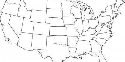Grande carte des états-unis