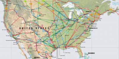 Carte des états-unis pipeline